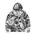 CRTZ PUFF PRINT ZIP HOODIE [WHITE CAMO]