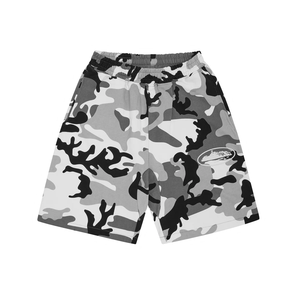CRTZ PUFF COTTON SHORTS [WHITE CAMO]
