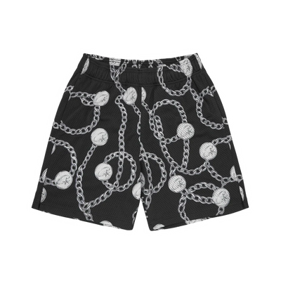 London Long Chain Shorts [Gold & Blue]