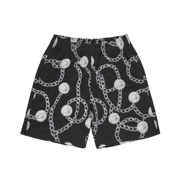 London Long Chain Shorts [Gold & Black]