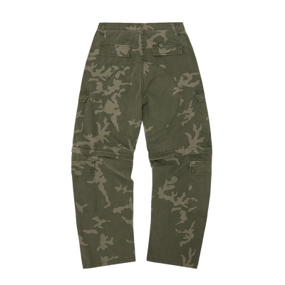 CRTZ OPEN HEM CONVERTIBLE PANTS [CAMO]
