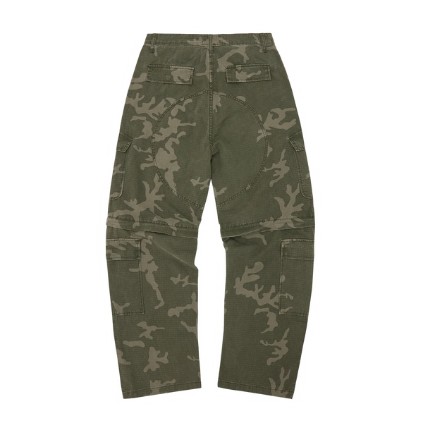 CRTZ OPEN HEM CONVERTIBLE PANTS [CAMO]