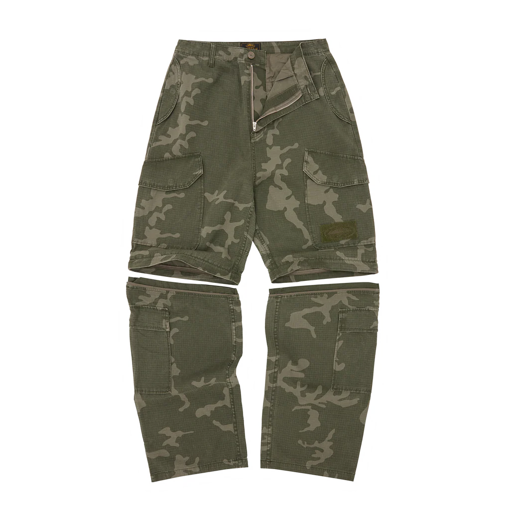 CRTZ OPEN HEM CONVERTIBLE PANTS [CAMO]