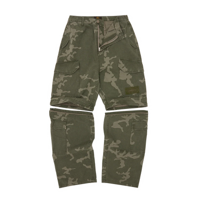CRTZ OPEN HEM CONVERTIBLE PANTS [CAMO]