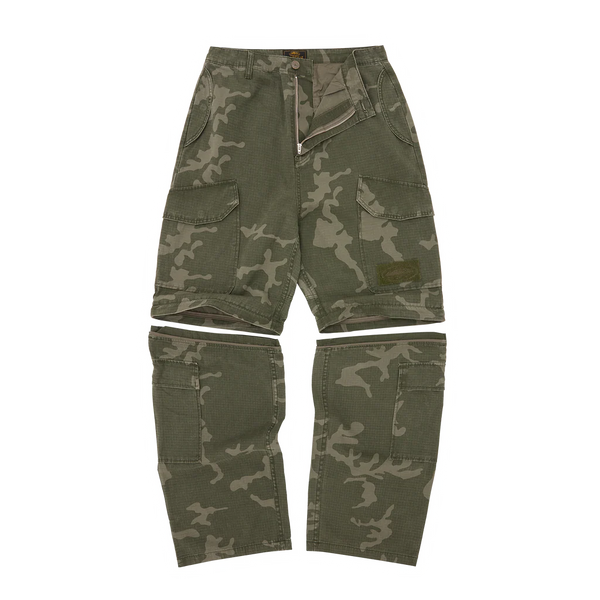 CRTZ OPEN HEM CONVERTIBLE PANTS [CAMO]