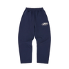 Puff Print Open Hem Pants [Light Blue]