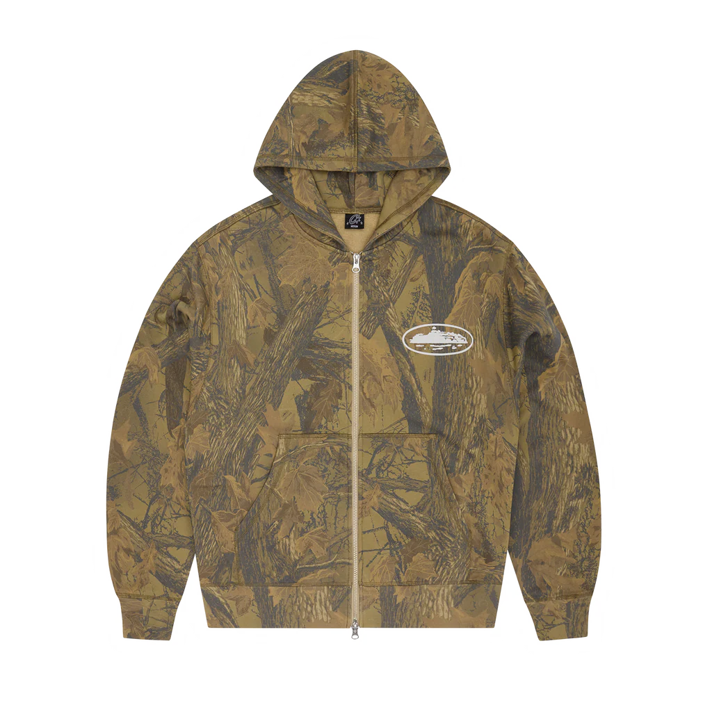 CRTZ PUFF PRINT ZIP HOODIE [DESERT CAMO]