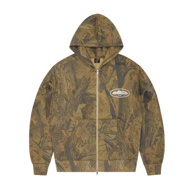 CRTZ PUFF PRINT ZIP HOODIE [DESERT CAMO]