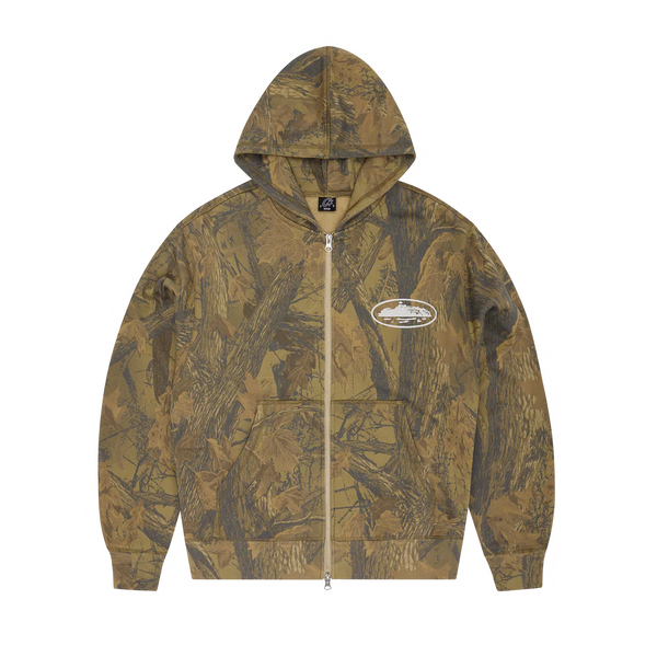 CRTZ PUFF PRINT ZIP HOODIE [DESERT CAMO]