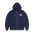 Puff Print Zip Hoodie [Navy]