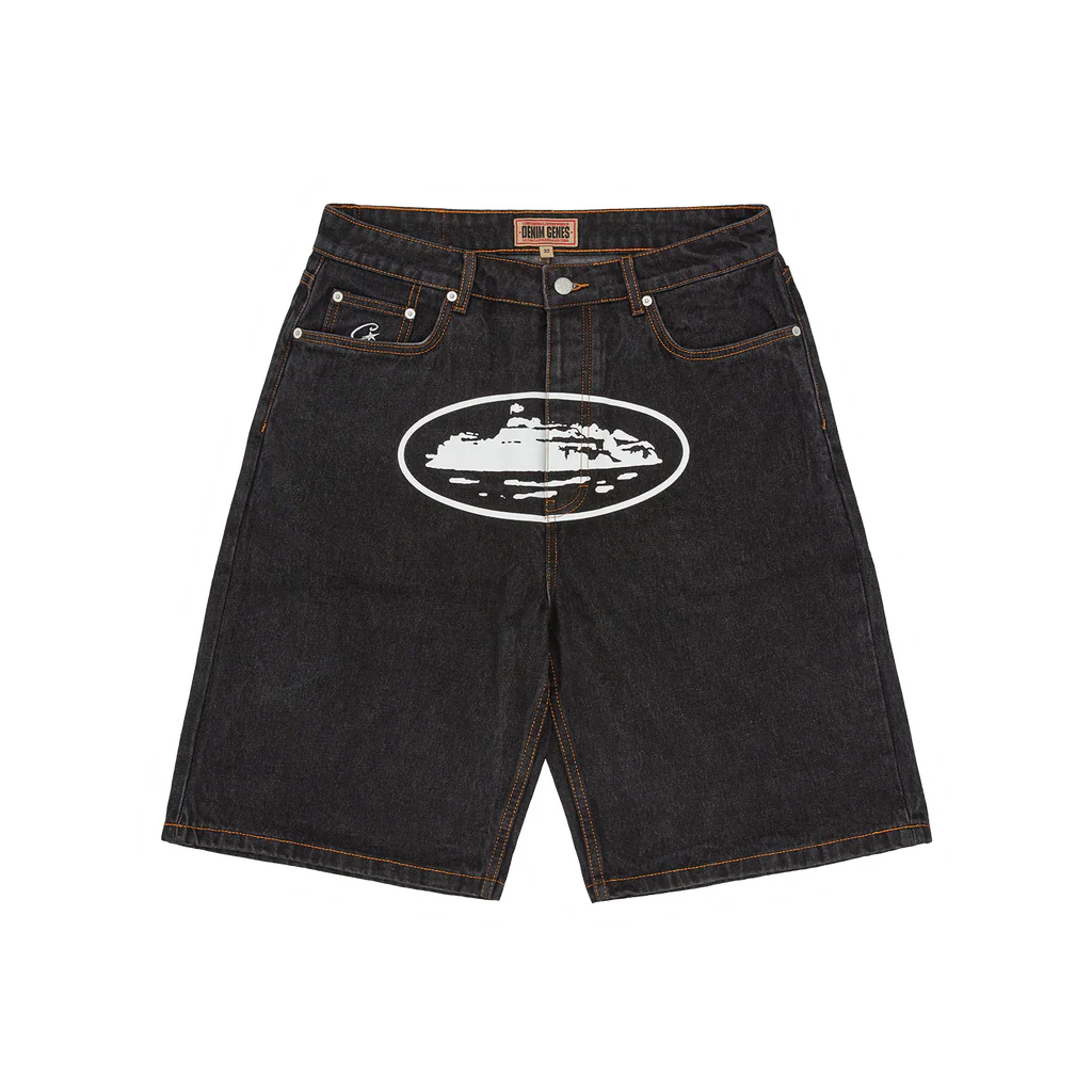 Alcatraz Denim Shorts [Grey]