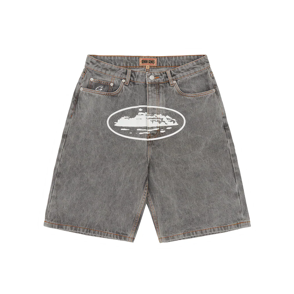 Alcatraz Denim Shorts [Grey]