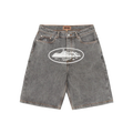 Alcatraz Denim Shorts [Grey]