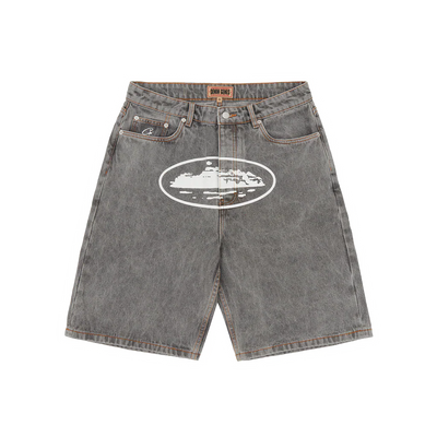 Alcatraz Denim Shorts [Grey]