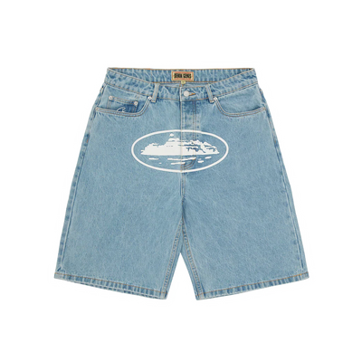 Alcatraz Denim Shorts [Light Blue]