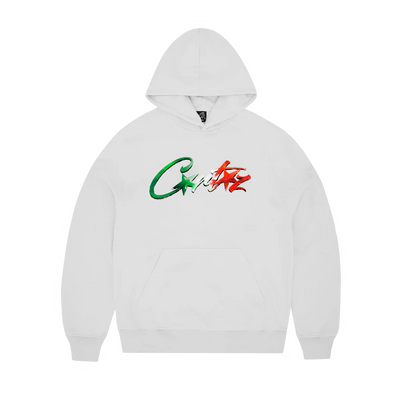 Italian Star Zip Sweatshirt [White]