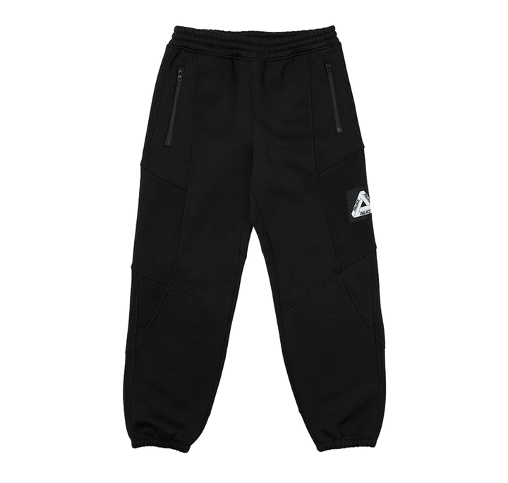 BLACK ZIP JOGGERS